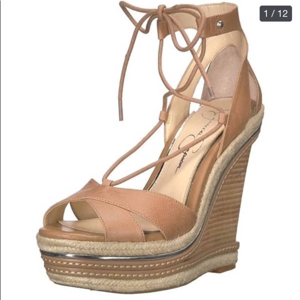 NWOT Jessica Simpson Adyson Wedge Sandal 8.5